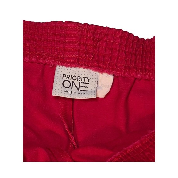 Priority One Red Stretch Band Waist Pants - Picture 7 of 8